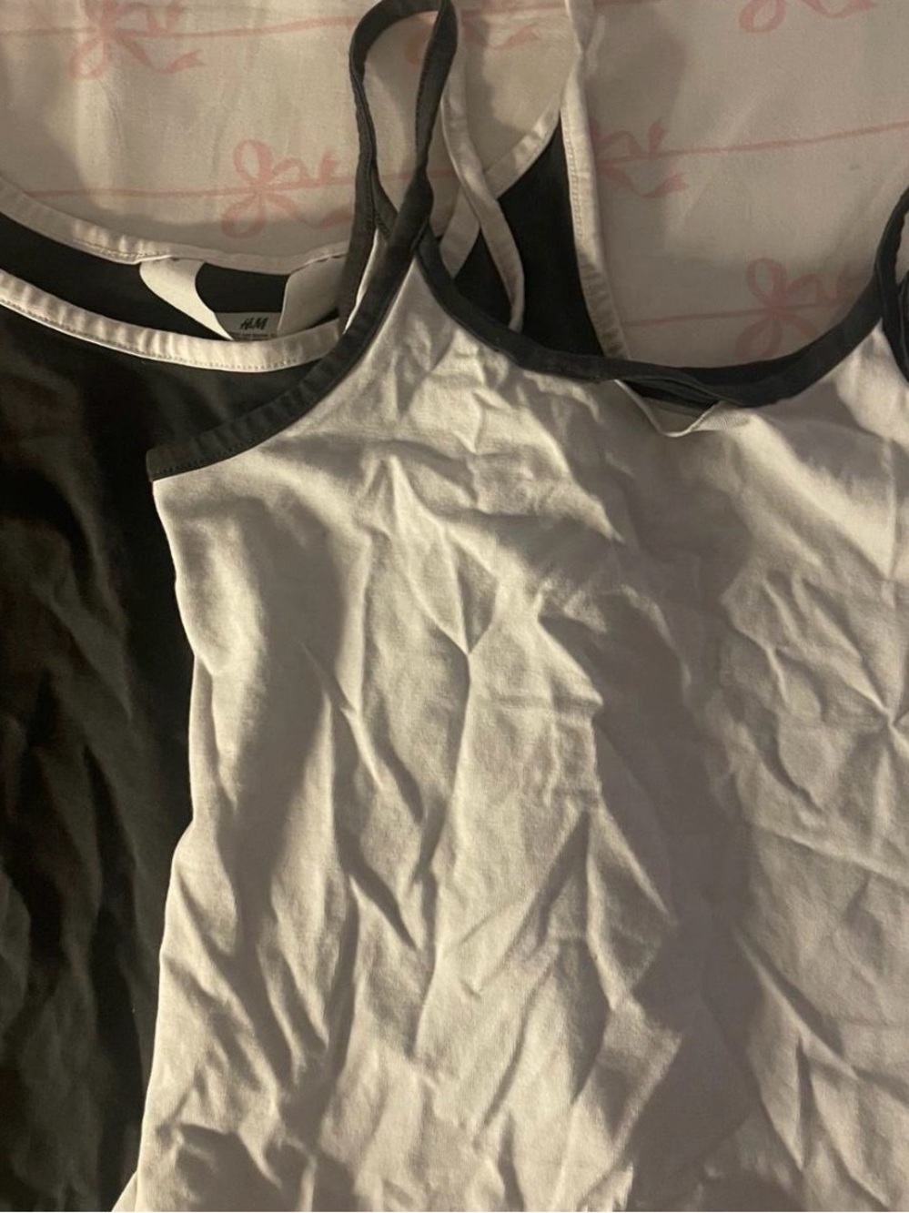 H&M Black & White Reversible Camisole Tank